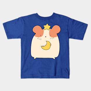 Star and Moon Hamster Kids T-Shirt